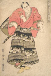 Skådespelaren Sawamura Sojuro III i rollen som Shimada Juzaburo, från serien Image ..., ca. 1795.