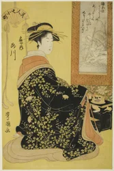 Takigawa från Takigawa från Ogiya, från Te-seriens Seven Bear Uchifuru Komachi (Beauty 7 Komachi)