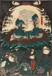 蛙の精霊にくしが魔法の蛙の戦いを呼び起こす 越中国立山 スウェーデン語