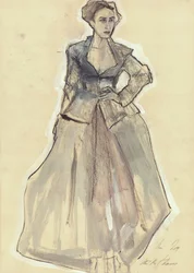 Elegant modeskiss