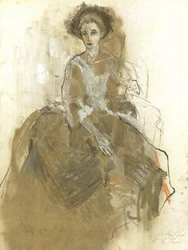 Elegant damporträtt