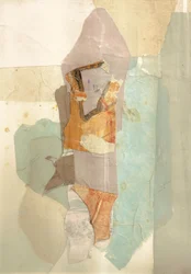 Dämpad abstrakt collage