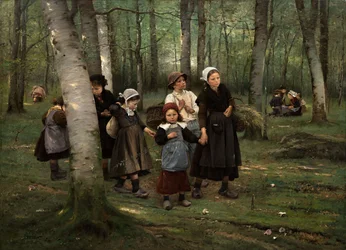 Barn i skogen, 1891.