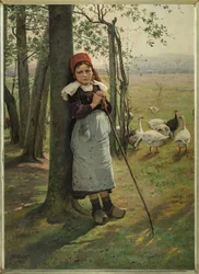 Gåsflickan, ca 1885.
