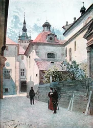 Jirska Ulice, Prag, illustration från 
