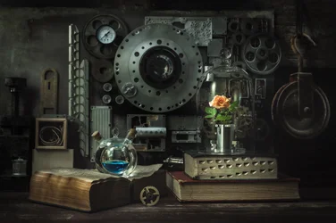 Studie av en steampunkros