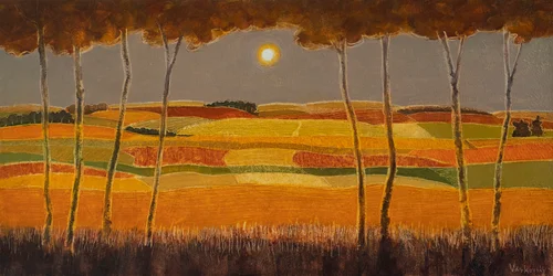 Golden Night, 2022 (olja på duk)