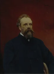 Porträtt av Sergei Mikhailovich Tretyakov 1834-1892, 1895