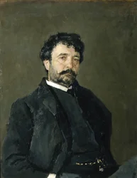 Porträtt av operasångaren Angelo Masini 1844-1926, 1890