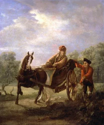 Voltaire i en vagn, ca. 1770-1775 (målning)
