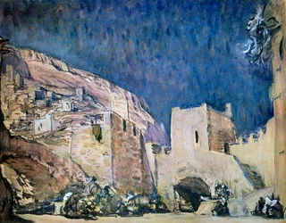 Scenografi för operan Judith av Alexander Serov, 1907
