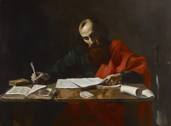 Sankt Paulus skriver sina epistlar