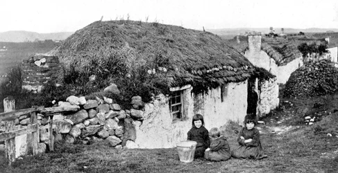 Crofters houses, Stornoway, Lewis, Western Isles, Skottland, 1924-1926.