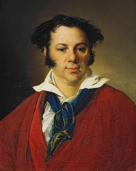 Porträtt av Konstantin Ravich (Porträtt av K. Ravich). Målning av Vasili Andreyevich Tropinin (Vassili Tropinin) (1776-1857), olja på duk