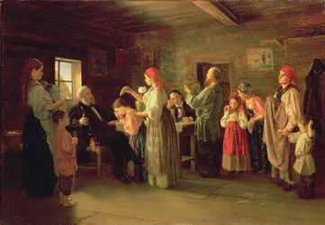 Inspektion av ett barnhem, 1866