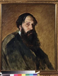 Porträtt av konstnären Alexei Savrasov (Savrasov) (1830-1897). Målning av Vasili (Vasili) Grigoryevich Perov (1834-1882), olja på duk. Rysk konst från 1800-talet. Statens Tretjakovgalleri, Moskva.