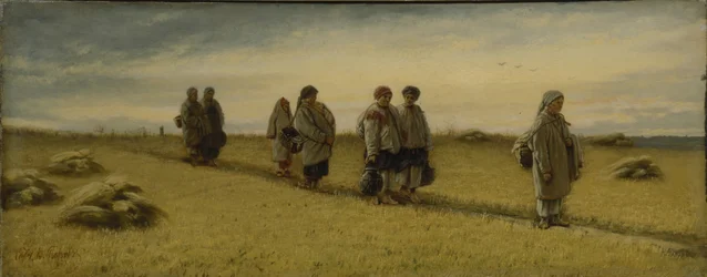 Skördefolkets återkomst från fältet i Rjazan-guvernementet, 1874