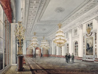 Stora salen, Vinterpalatset, St. Petersburg, 1837