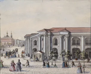 The Saint Petersburg Great Gostiny Dvor Merchant Yard, 1830-1840-talet