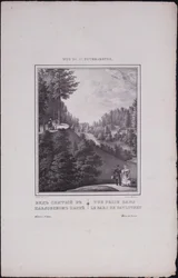 Utsikt över Sankt Petersburg. Utsikt över parken i Pavlovsk, 1833