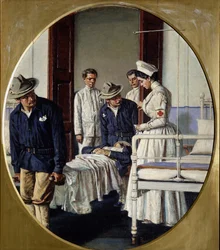 På ett militärsjukhus, 1901