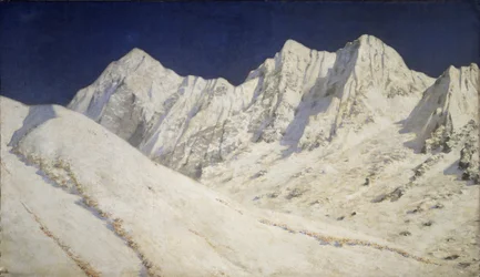 Indien. Snö på Himalaya, 1874-1876
