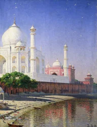 Taj Mahal (olja på duk)