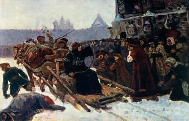 Boyar Morozova en studie, 1881, 1965.
