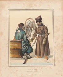 Coachman inn Petersburg, mitten av 1800-talet..