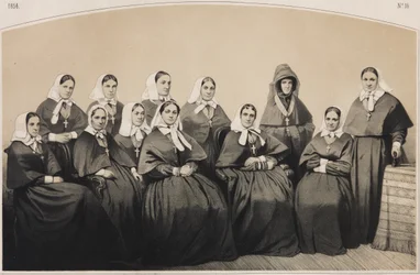 Sjuksköterskorna i Krestovozdvizhenskaya kommun av sjuksköterskor, 1854