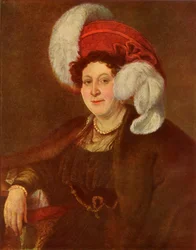 Porträtt av grevinnan V. A. Zubova, 1834, 1965.