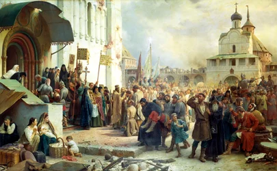 Belägringen av treenigheten Sergius Lavra i Sergiev Posad, 1891.