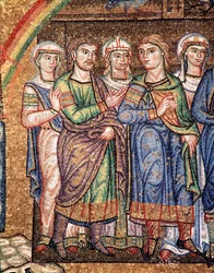Noas liv, Noas söner (mosaikdetalj