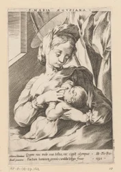 Mary som ammar barnet S. Maria Aegypiana (titel på objekt)