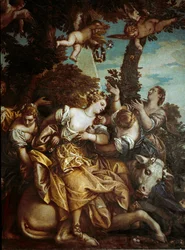 Kidnappningen av Europa. Målning av Paolo Caliari Paolo Veronese