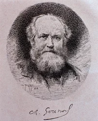 Porträtt av Charles Gounod (teckning