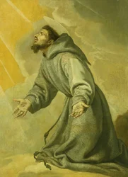 Saint Francis tar emot Stigmata,