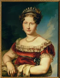 Infanta Louisa Carlotta av de två Sicilierna, dotter till Francisco I av de två Sicilierna (målning på duk)