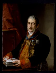 Porträtt av Juan Miguel de Grigalba, ca 1835 (olja på duk)