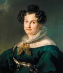 Porträtt av Maria Cristina Ferdinand av Bourbon