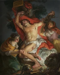 Sankt Sebastian vårdas av Sankt Irene