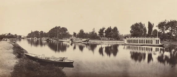 Pråmar i Oxford, 1862.