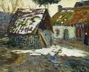 By på vintern