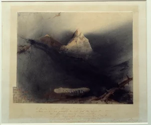 Myternas berg Teckning av Victor Hugo (1802-1885) 1839 Paris, Maison Victor Hugo