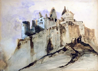 Chateau de Vianden, 1871 (wc, penna och bläck och tvätt på papper)