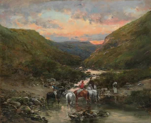 Ravin nära Biskra, 18901900.