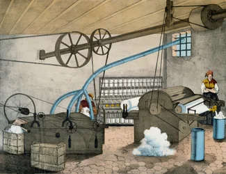 Mekanisk spinning. Frankrike