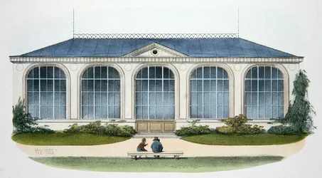 Orangeriet i Bellombre (Bourgogne) illustration från 
