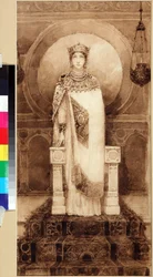 Saint Helena (romersk kejsarinna, mor till Konstantin I) (ca 247/250 - ca 329/330) - Saint Helena av Viktor Mikhaylovich Vasnetsov (1848-1926)
