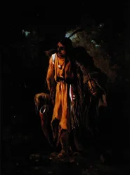 In the Woodlands (olja på panel)